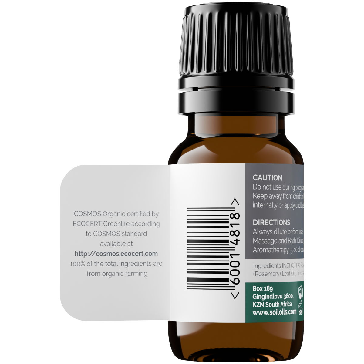Organic Rosemary Essential Oil (Rosemarinus Officinalis) 20ml