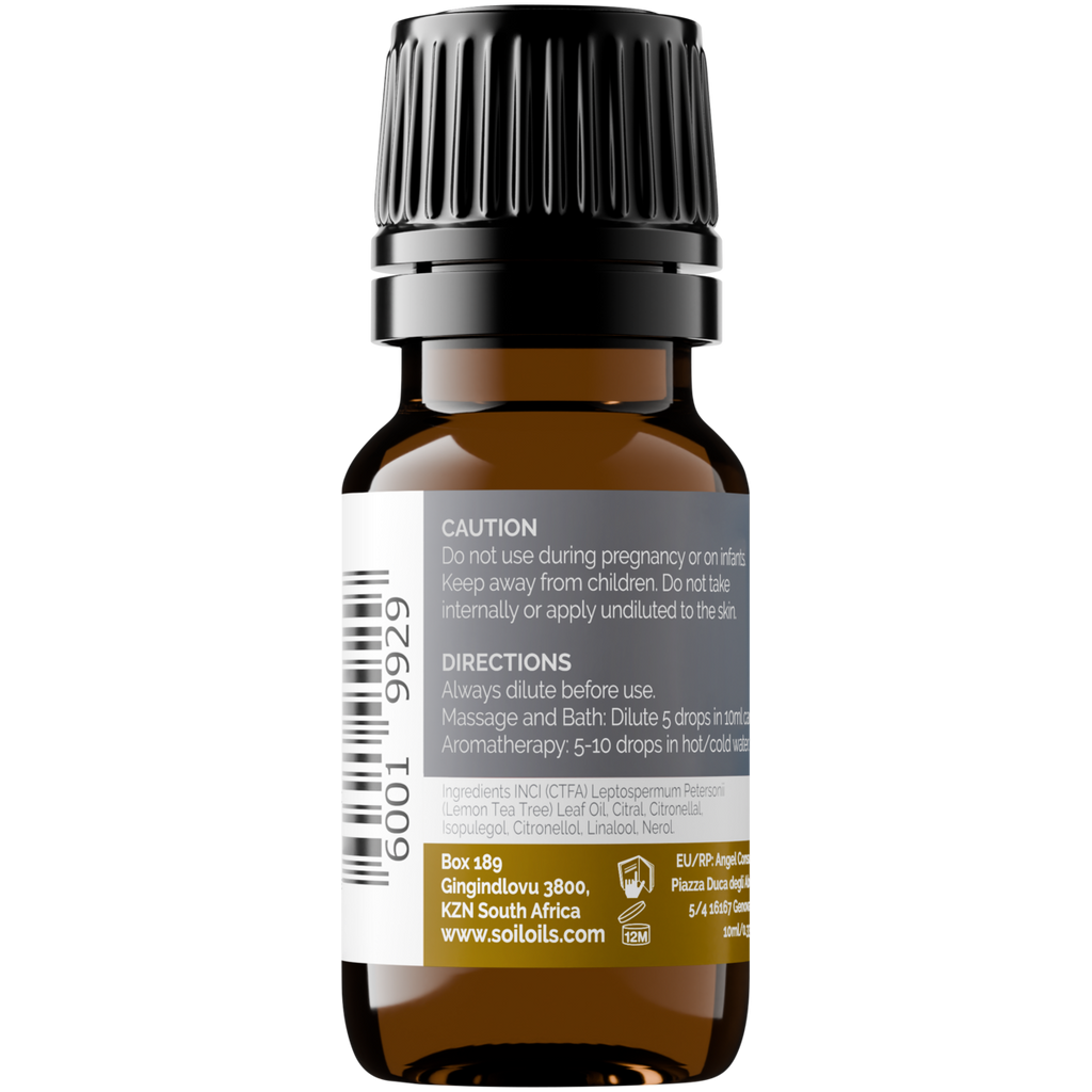 Organic Lemon Tea Tree Essential Oil (Leptospermum Petersonii) 20ml
